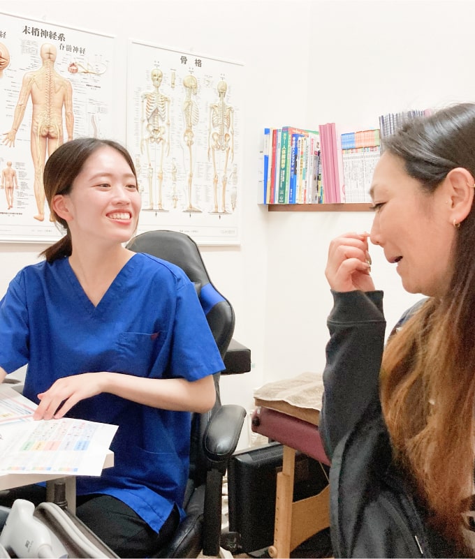 栄養士による栄養指導の様子